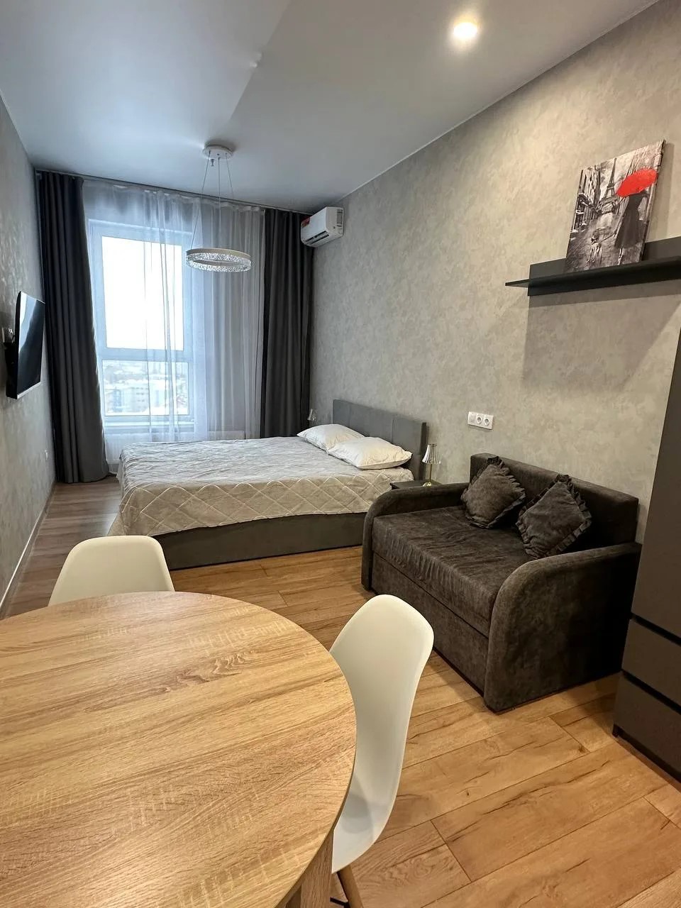 Квартира-студия, 25 м², 2 кровати